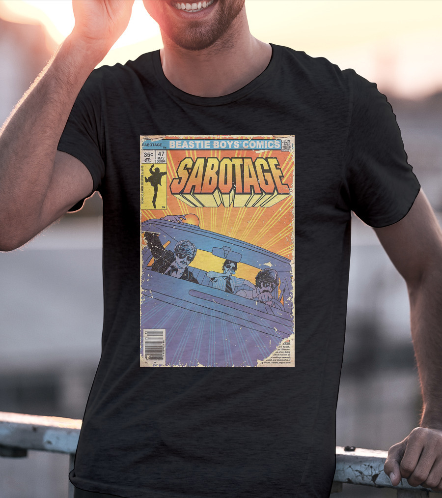 Beastie Boys Comics Sabotage 35¢ 47 Funny Ape 64B♯ Cover T-Shirt