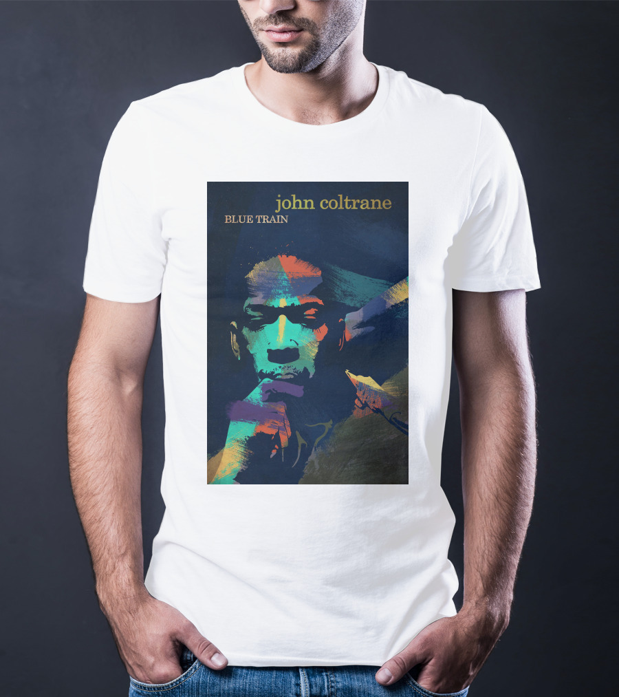 John Coltrane Blue Train Colorful Jazz Music Legend T-Shirt