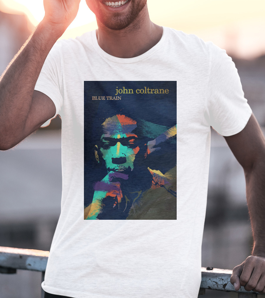 John Coltrane Blue Train Colorful Jazz Music Legend T-Shirt