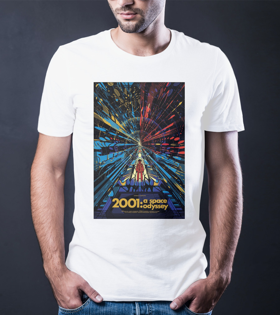 2001: A Space Odyssey Sci-Fi Psychedelic Explosion Astronaut Journey T-Shirt