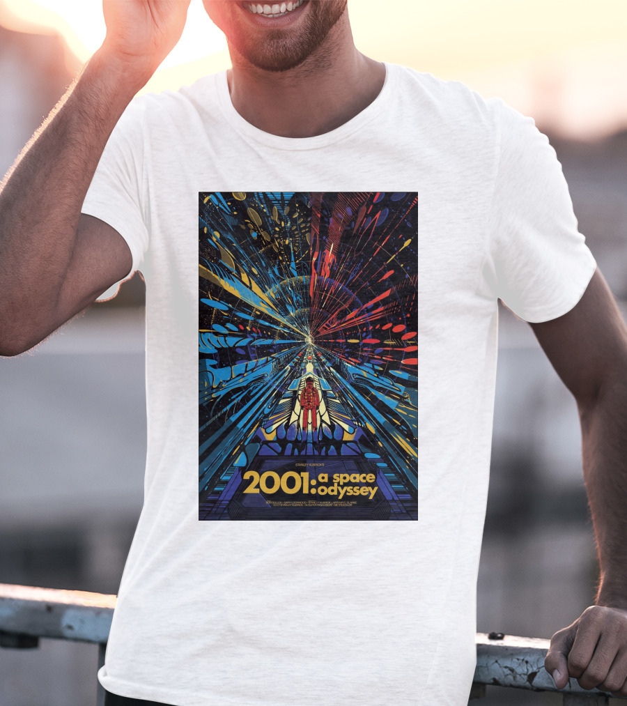 2001: A Space Odyssey Sci-Fi Psychedelic Explosion Astronaut Journey T-Shirt