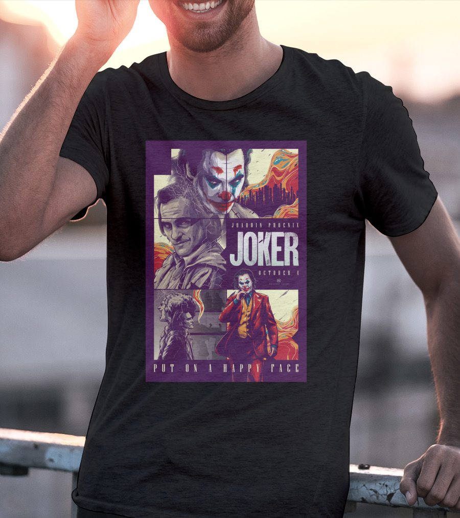 Joker Joaquin Phoenix October 4 Put On A Happy Face T-Shirt