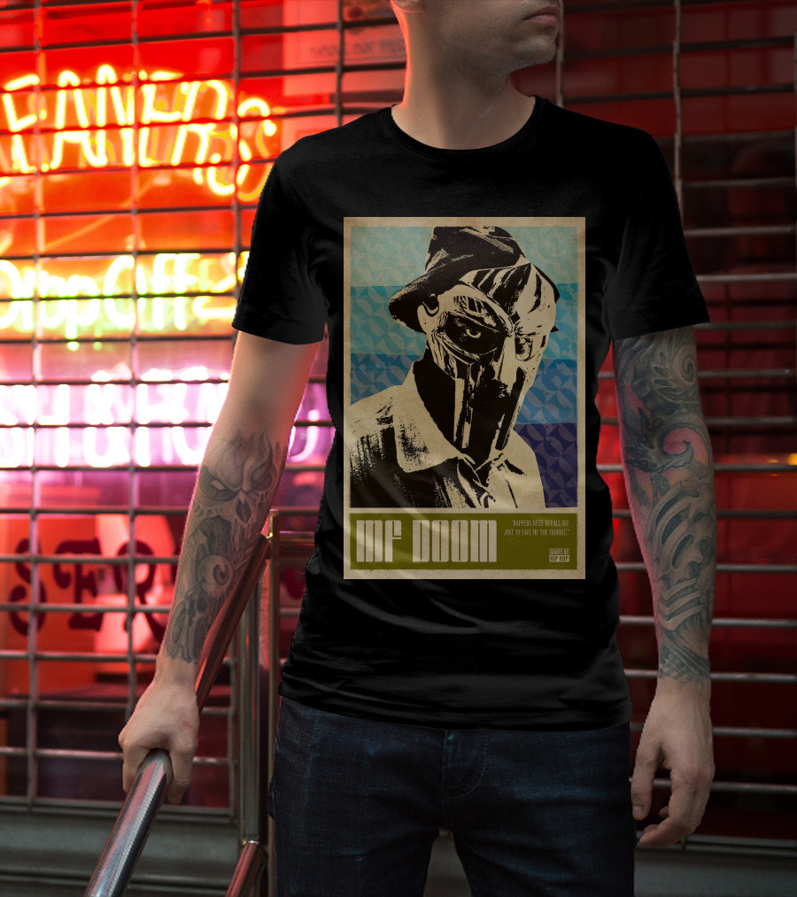 MF Doom Rappers Need To Fall Quote Design By Hip Hop T-Shirt