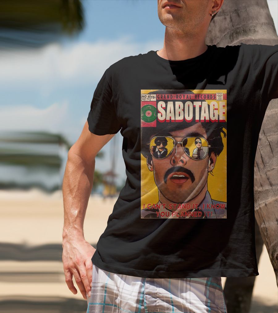 Grand Royal Records Sabotage Comic Cover No 6 May 94 I Can't Stand It I Know You Planned It T-Shirt
