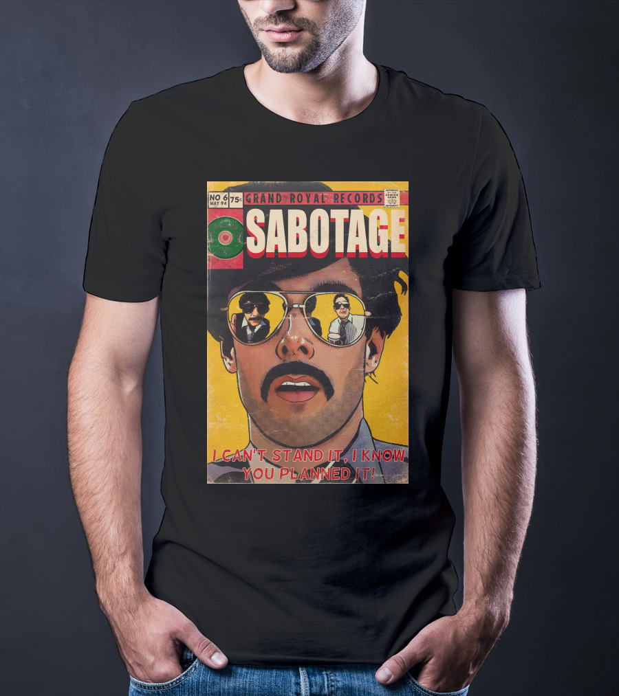Grand Royal Records Sabotage Comic Cover No 6 May 94 I Can't Stand It I Know You Planned It T-Shirt