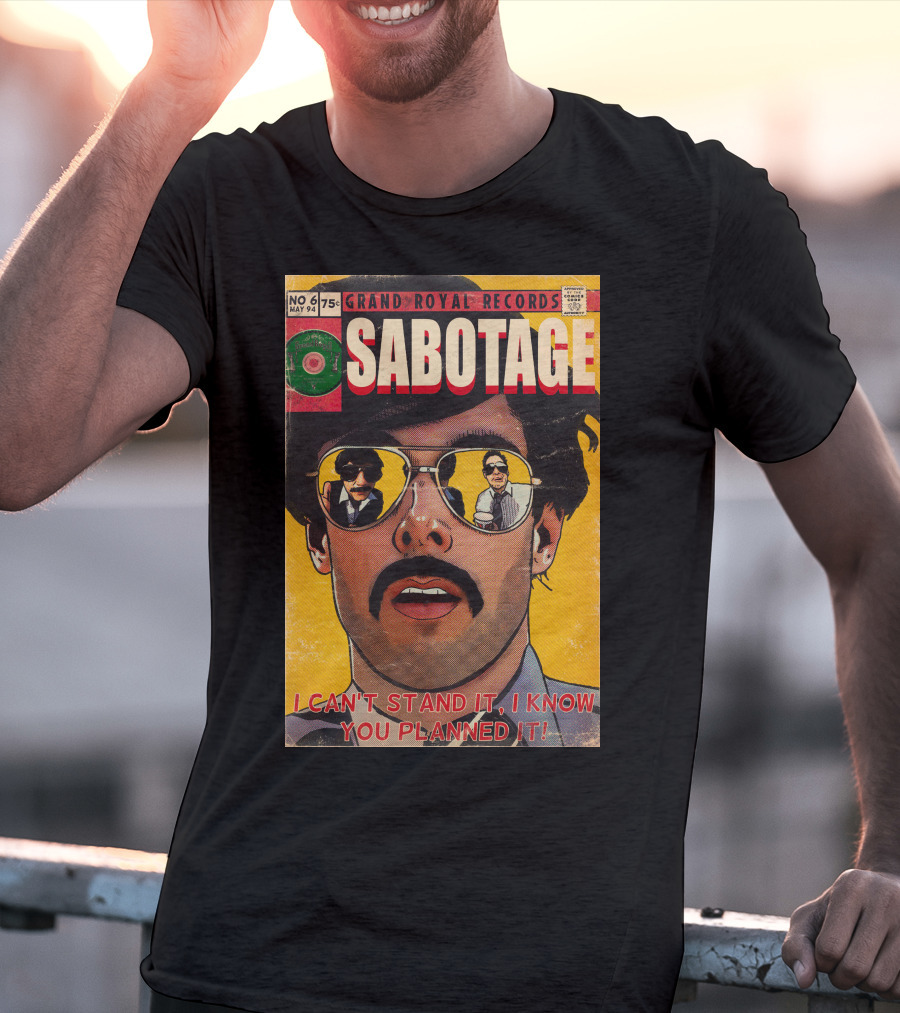 Grand Royal Records Sabotage Comic Cover No 6 May 94 I Can't Stand It I Know You Planned It T-Shirt