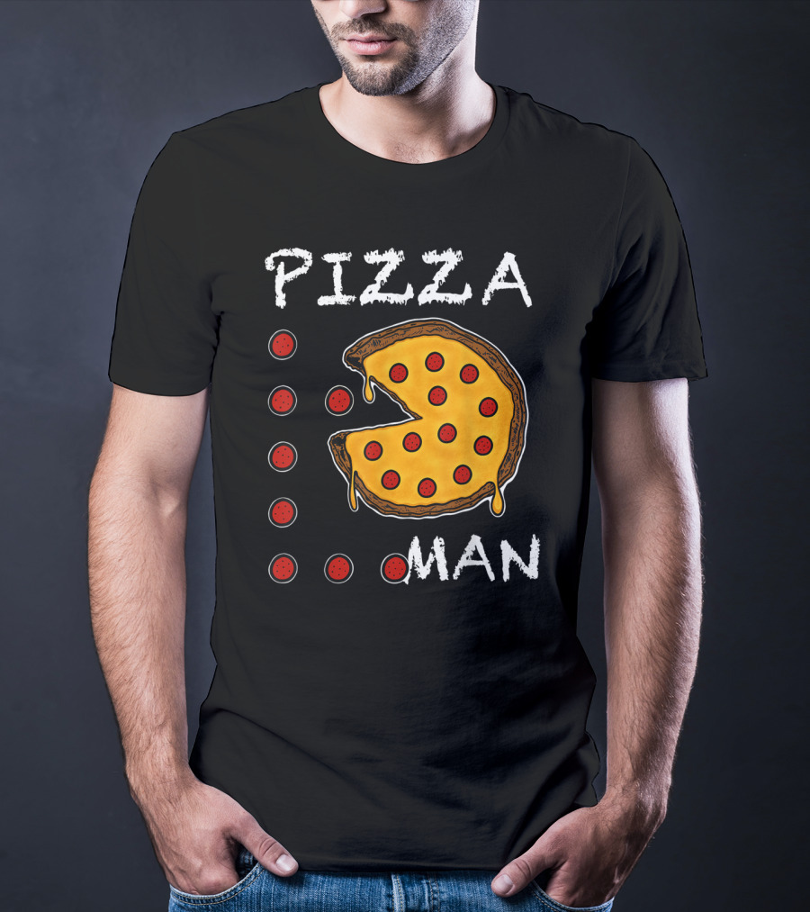 Pizza Man Video Gamer Pizza T-Shirt
