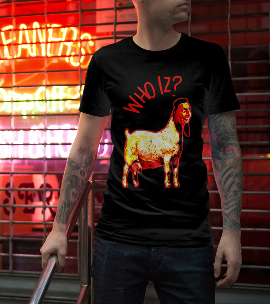 Who Iz Man Myth Legend Goat Nocap T-Shirt