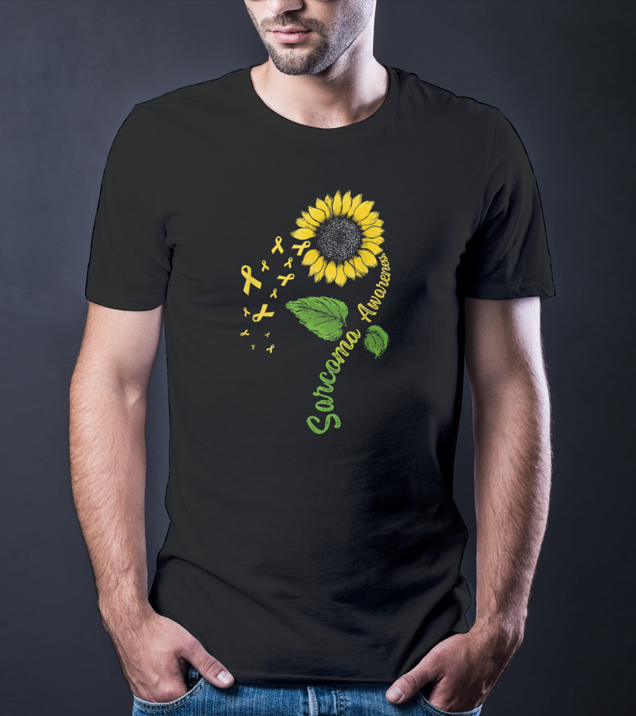 Sarcoma Cancer Awareness Survivor Flower Warrior T-Shirt