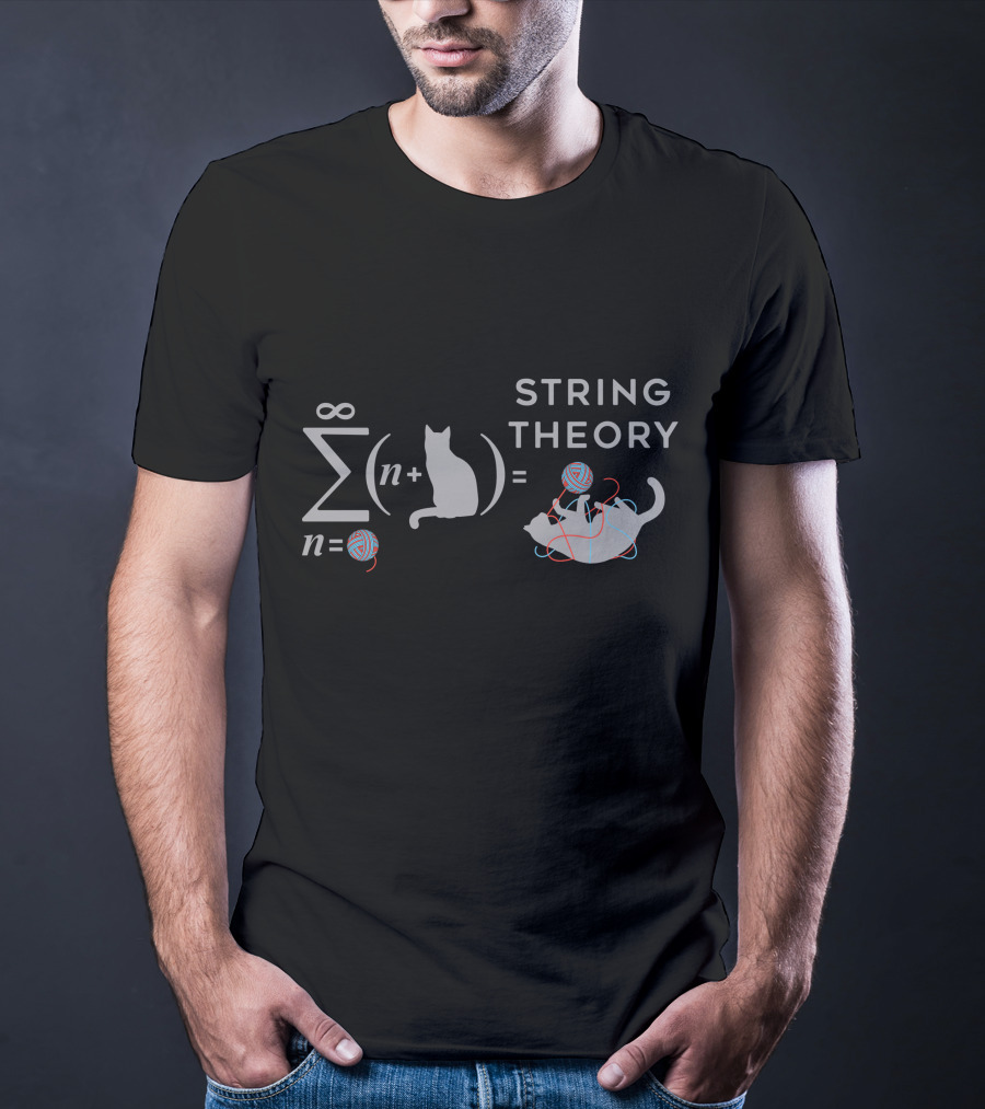 Sigma Cat Equation With Yarn String Theory T-Shirt