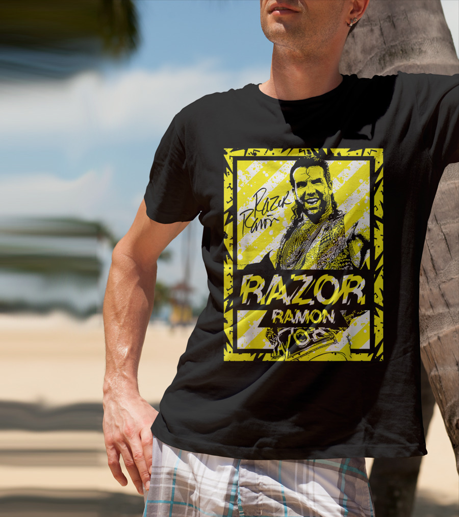 Razor Ramon Signature Yellow Stripes T-Shirt