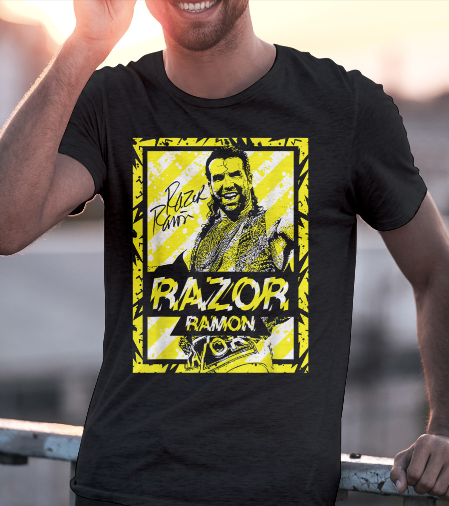 Razor Ramon Signature Yellow Stripes T-Shirt