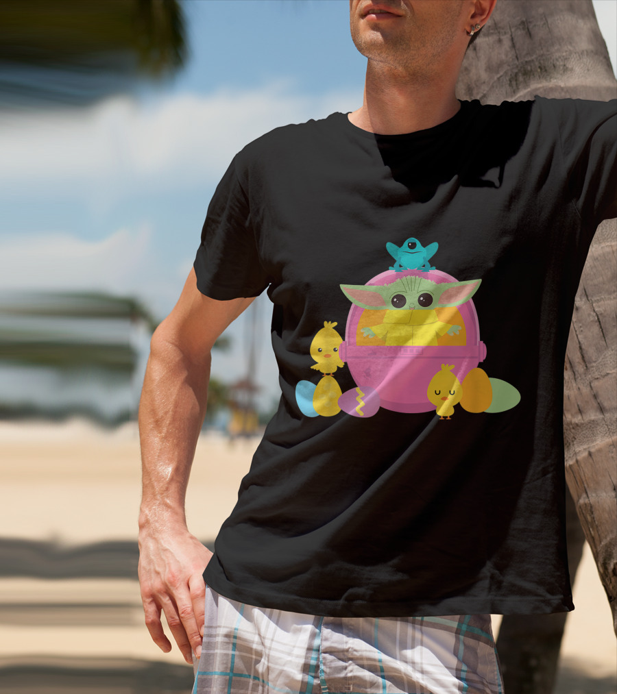 Baby Yoda Easter Chick And Egg Surprise T-Shirt