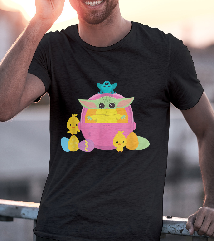 Baby Yoda Easter Chick And Egg Surprise T-Shirt