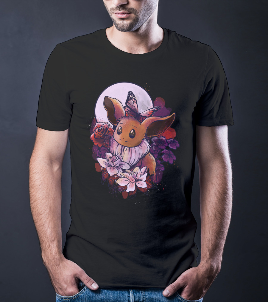 Eevee Moonlight Butterfly Blossoms T-Shirt
