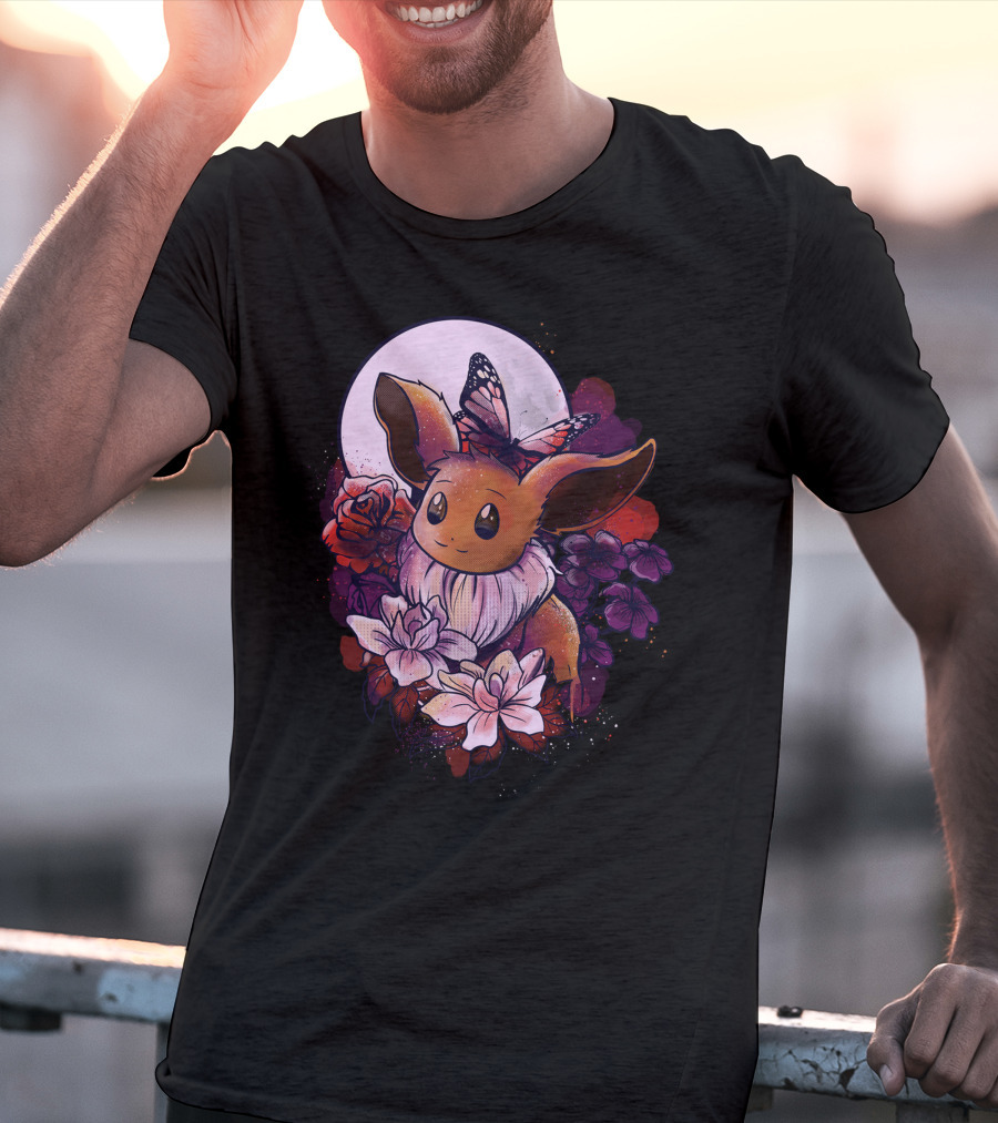 Eevee Moonlight Butterfly Blossoms T-Shirt