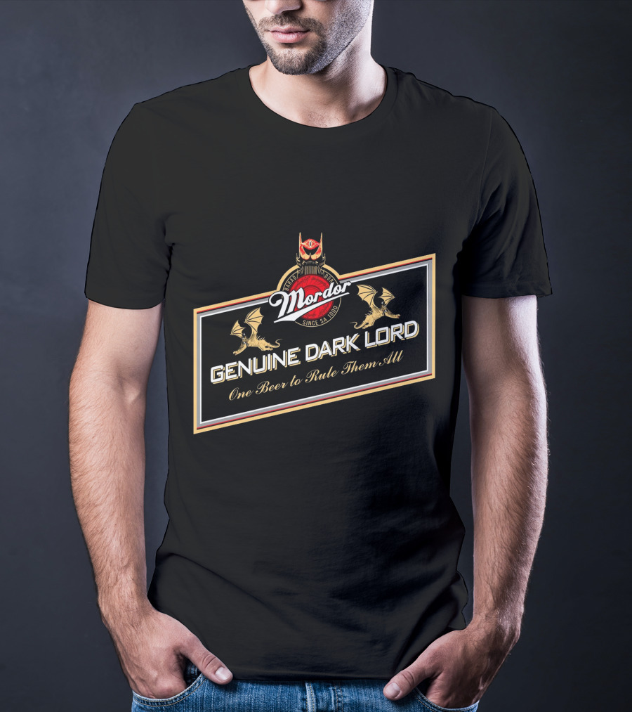 Mordor Genuine Dark Lord One Beer To Rule Them All T-Shirt