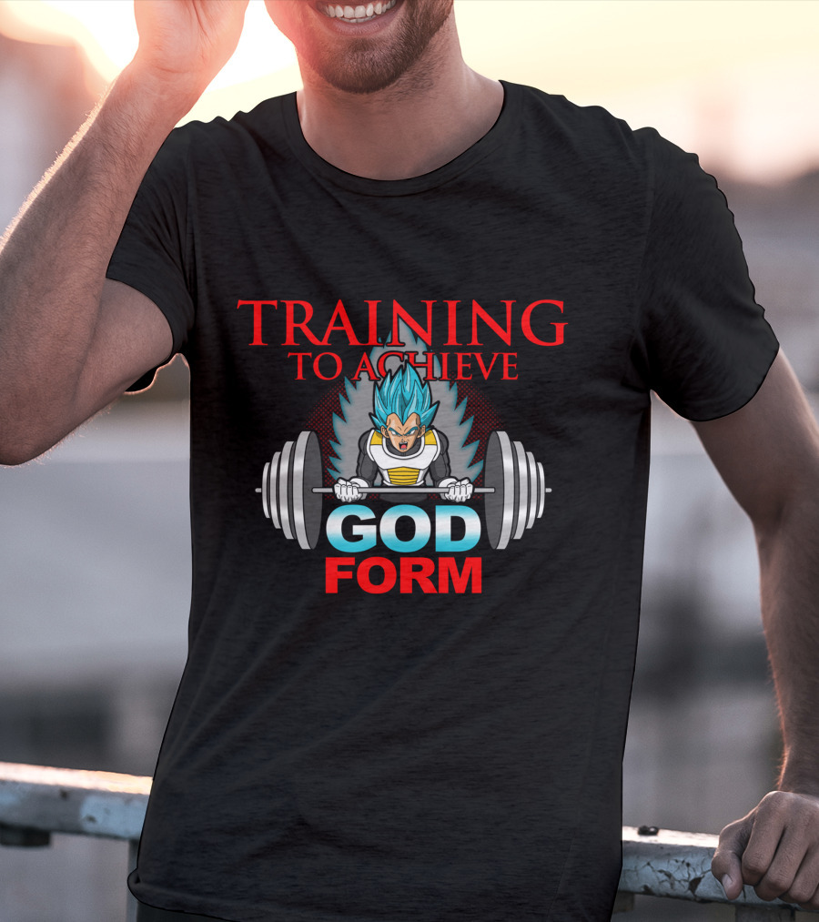 Training To Achieve God Form Weightlifting Warrior T-Shirt