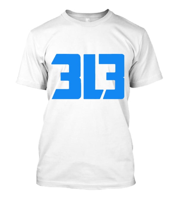 Detroit Lions 313 Bold Blue T-Shirt