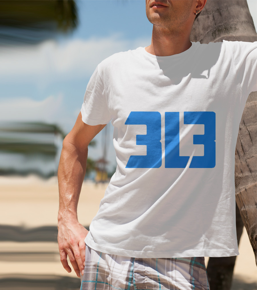 Detroit Lions 313 Bold Blue T-Shirt