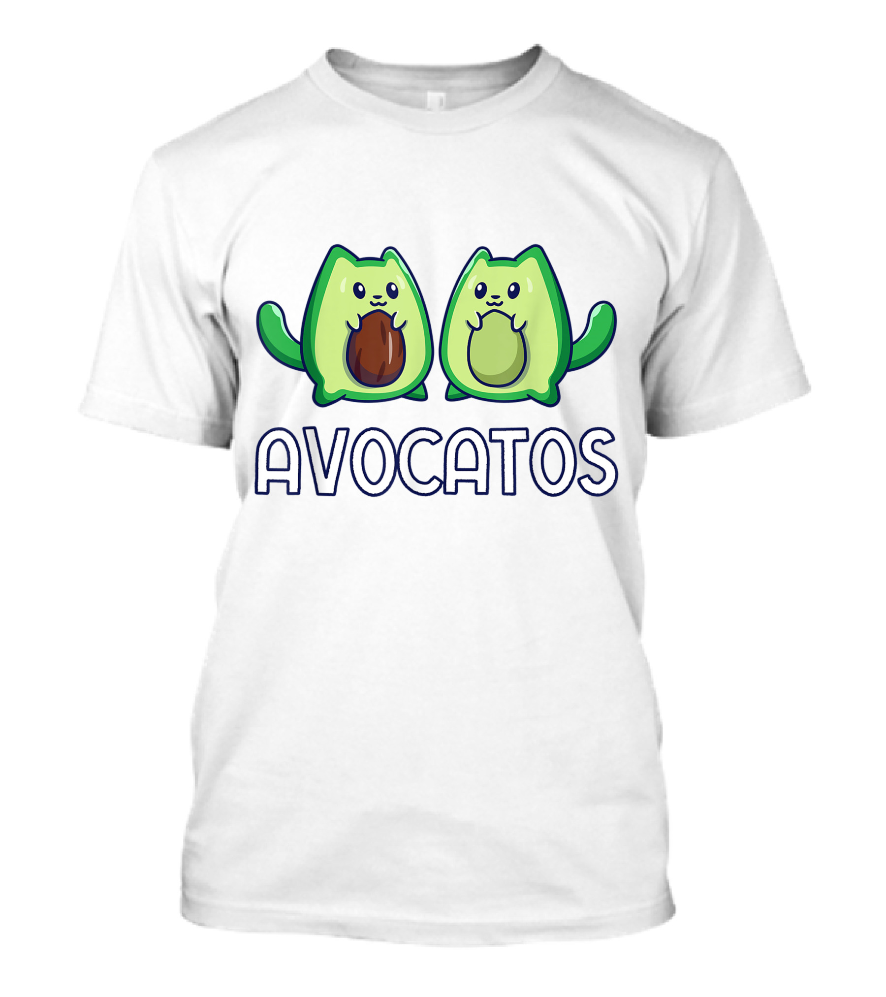 Avogatos Avocado Cats Cute Cartoon T-Shirt