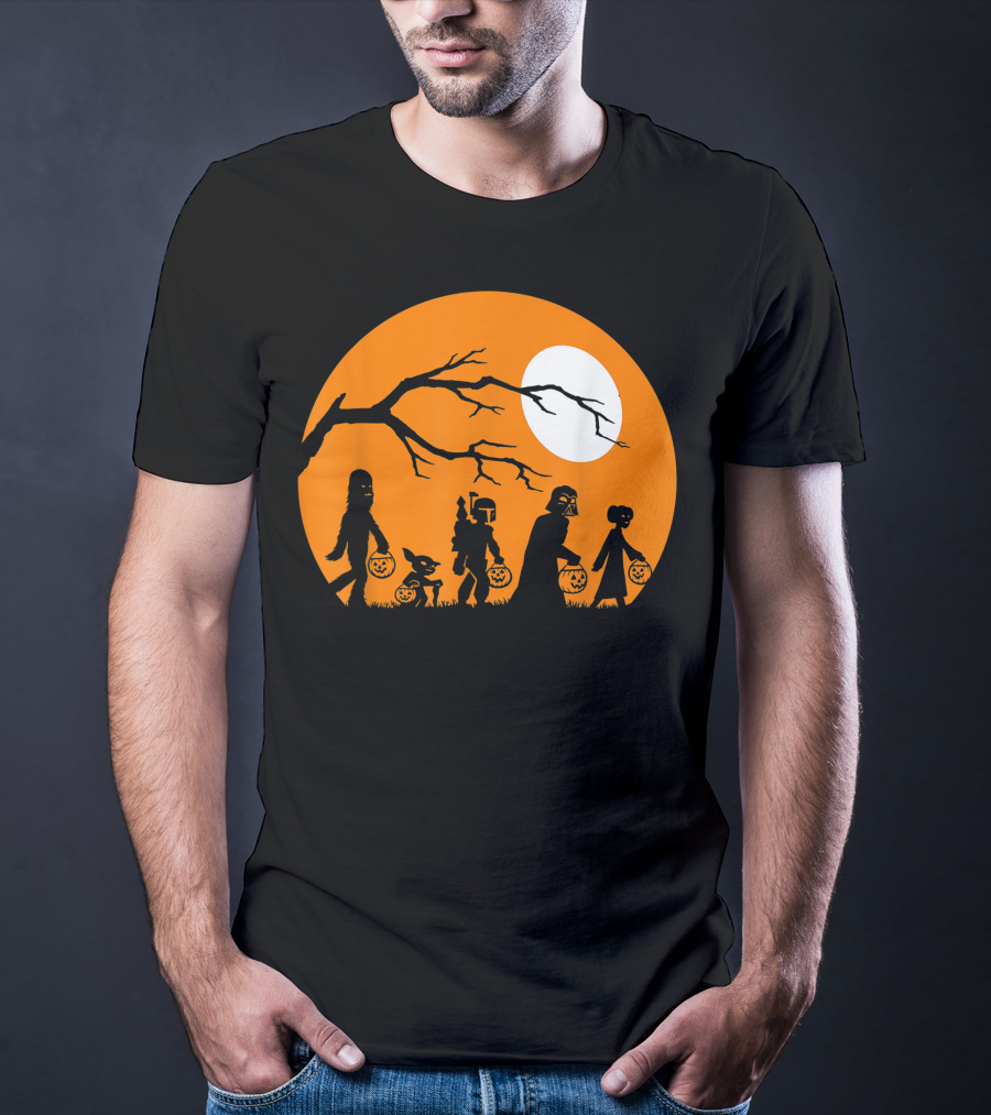 Trick Or Treat Halloween Characters Star Wars T-Shirt