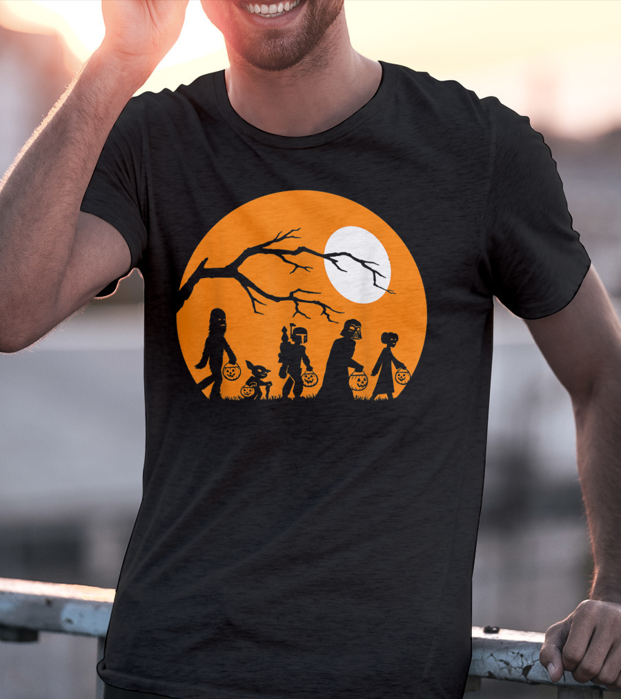 Trick Or Treat Halloween Characters Star Wars T-Shirt