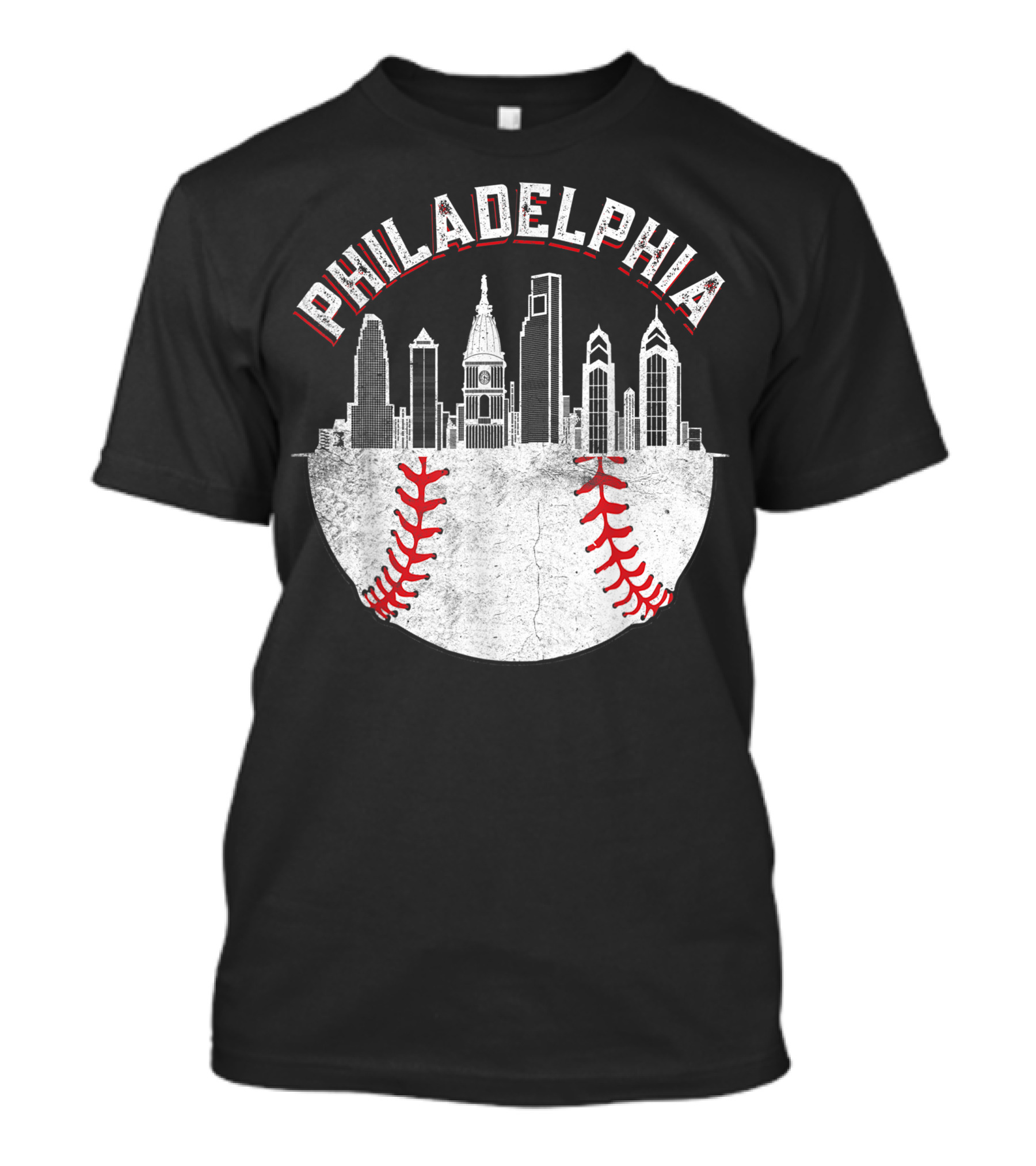 Philadelphia Skyline Baseball T-Shirt