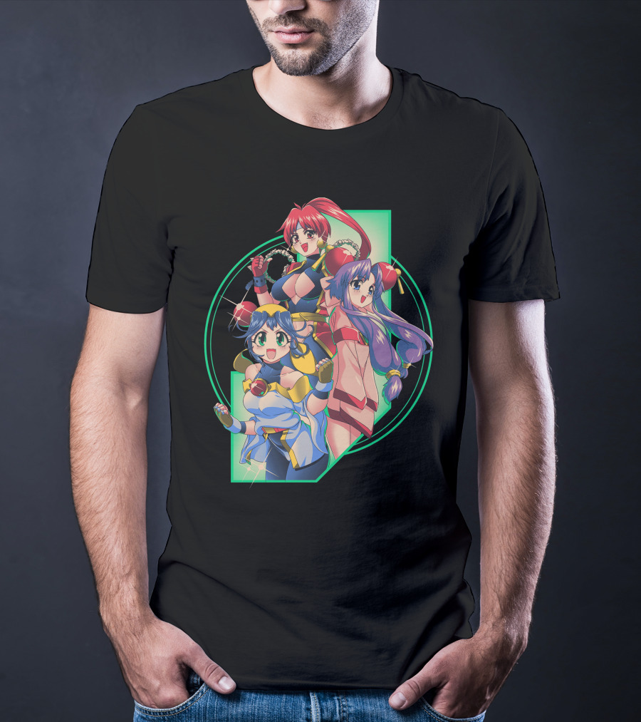 Robot Hearts Anime Trio Warriors T-Shirt