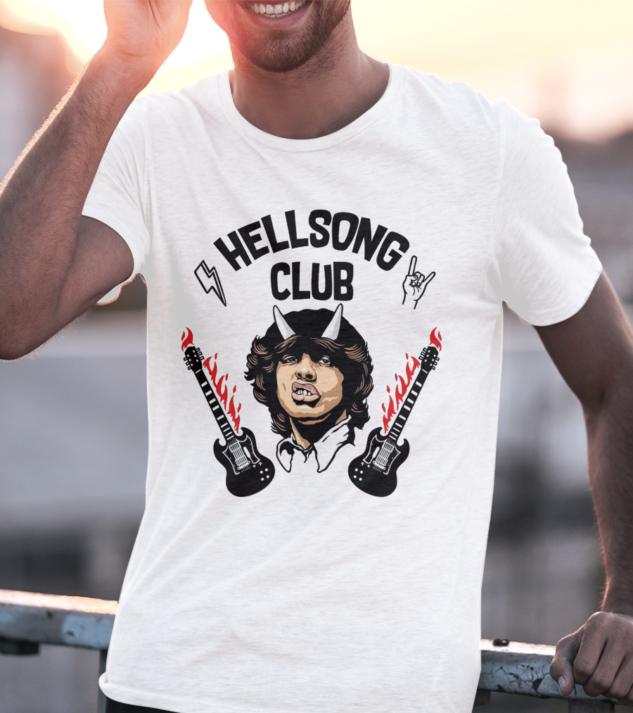 HELLSONG CLUB Rocking Guitar Devil Vibes T-Shirt