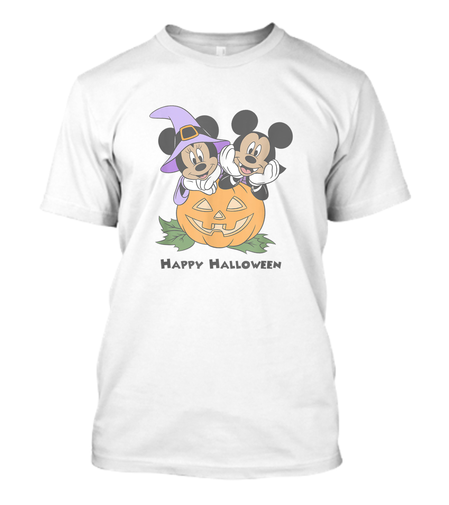 Happy Halloween Pumpkin Mickey And Minnie T-Shirt