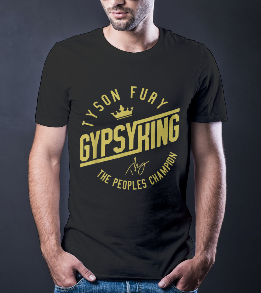 Tyson Fury Gypsy King Crown Logo The Peoples Champion T-Shirt