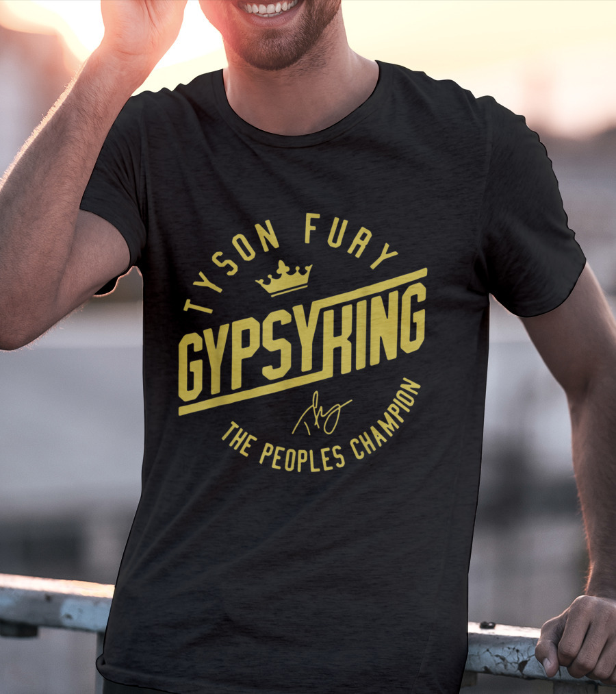 Tyson Fury Gypsy King Crown Logo The Peoples Champion T-Shirt