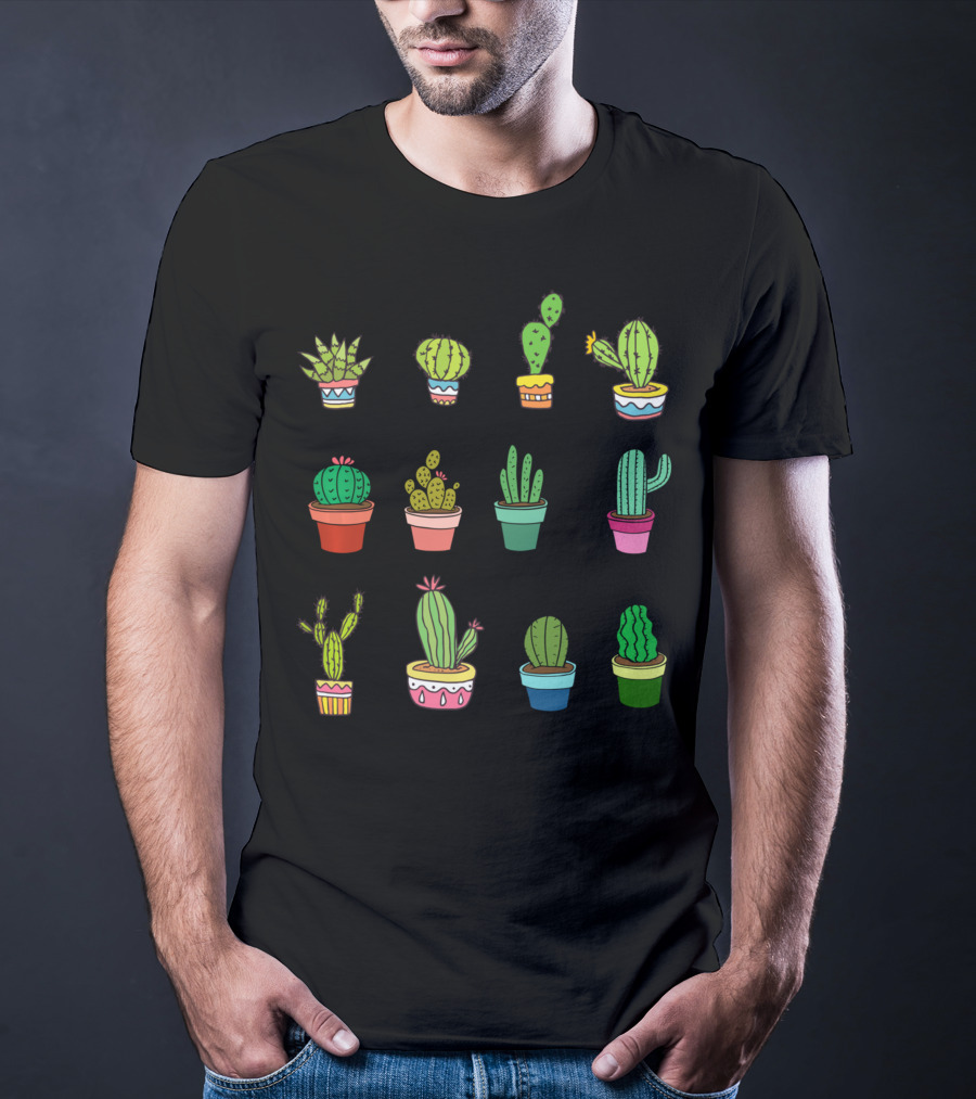 Cute Kawaii Succulent Collector Cactus Lover T-Shirt