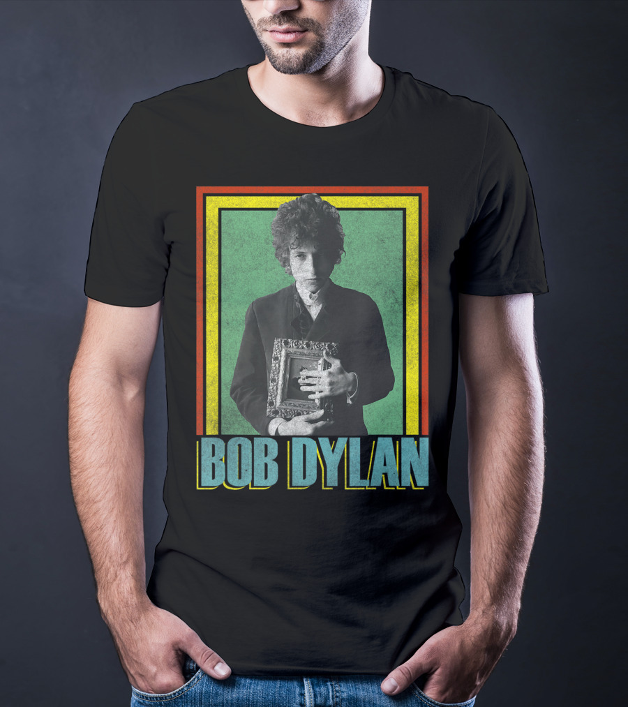 Bob Dylan Holding Framed Picture T-Shirt