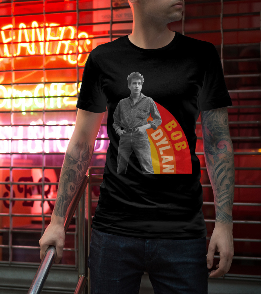 Bob Dylan Rainbow Photo T-Shirt