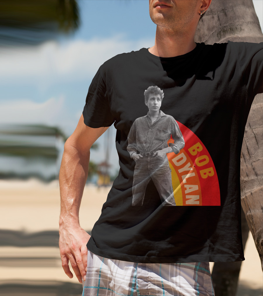 Bob Dylan Rainbow Photo T-Shirt