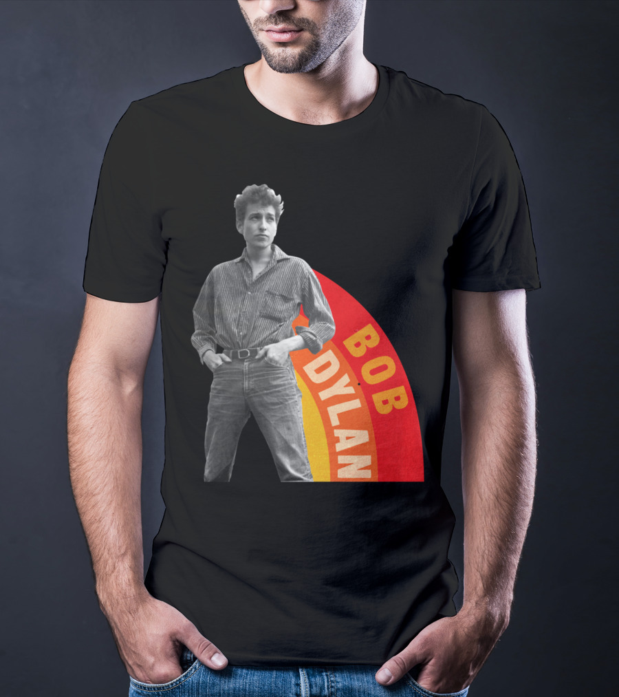 Bob Dylan Rainbow Photo T-Shirt
