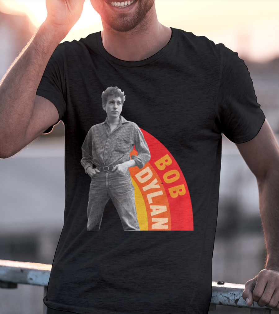 Bob Dylan Rainbow Photo T-Shirt