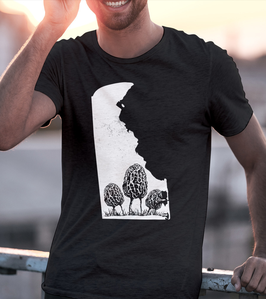 Delaware Morel Mushroom Hunting Foraging Shrooming Hunter Exploration T-Shirt