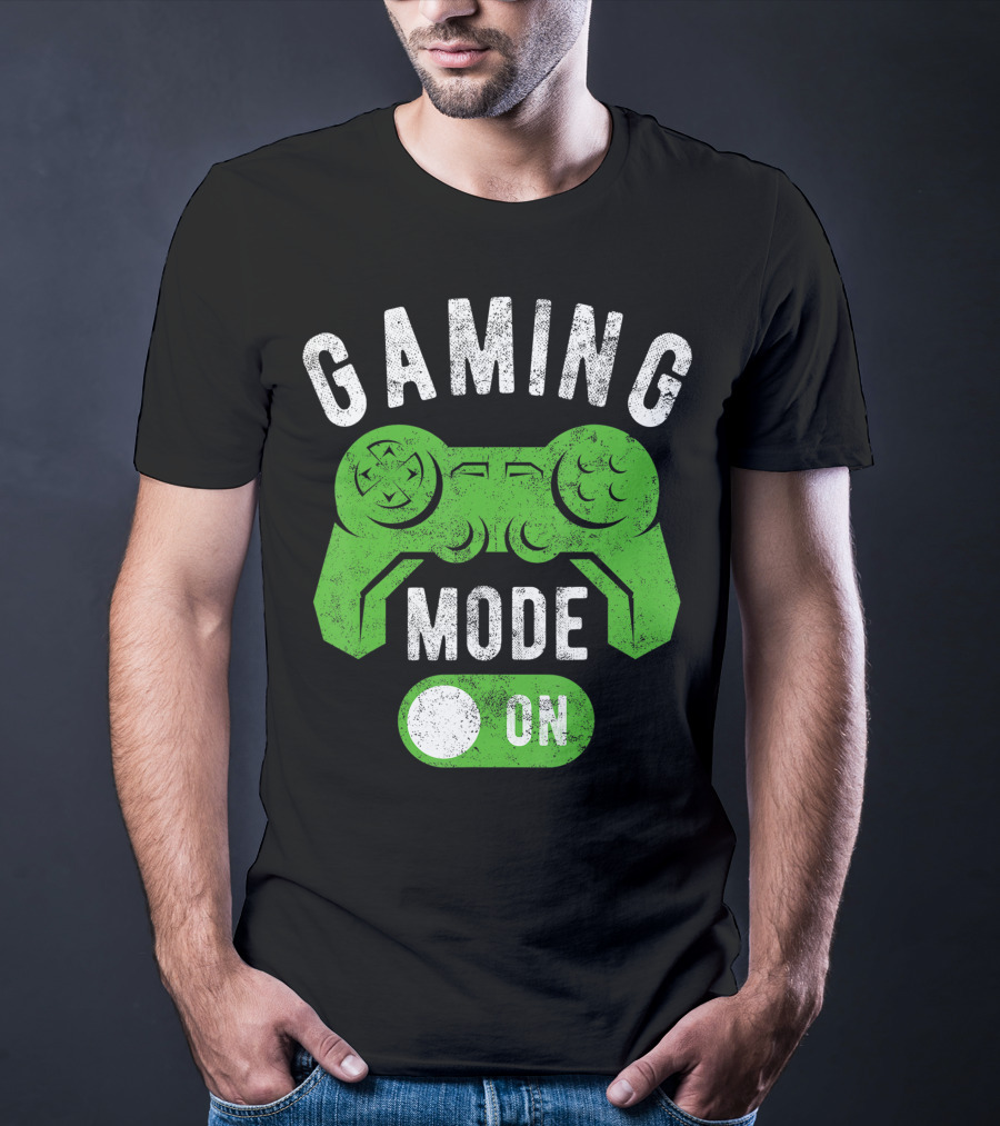 Gaming Mode On Gamer Life Cool Gamer Controller T-Shirt