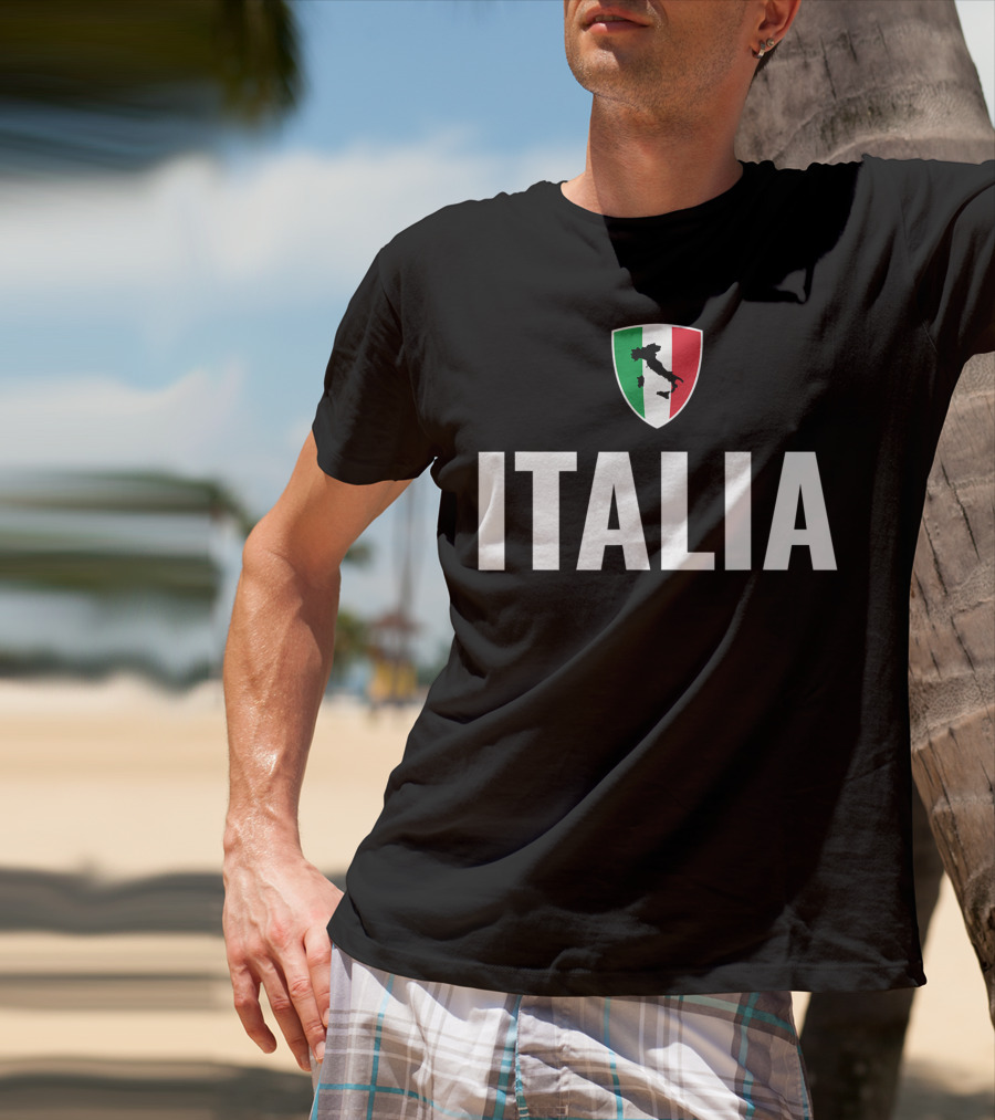 Italia Flag Italia Shield Italia T-Shirt