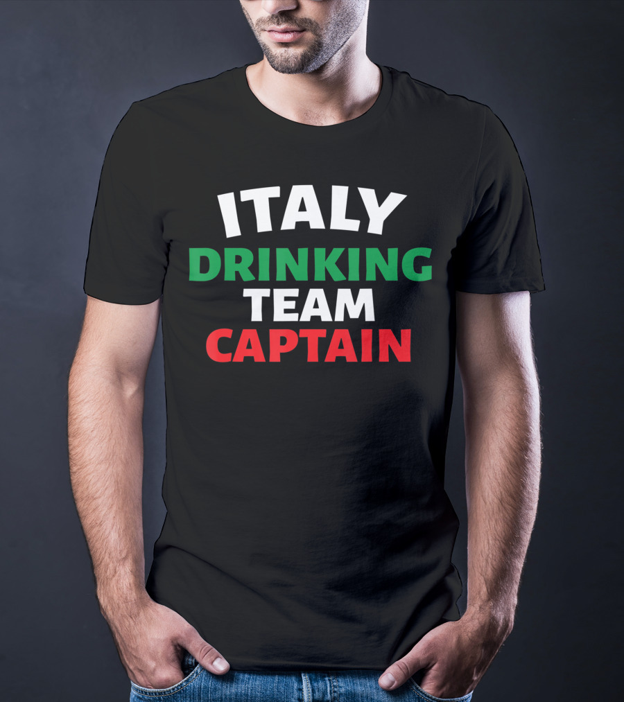 Italy Drinking Team Captain Italia T-Shirt