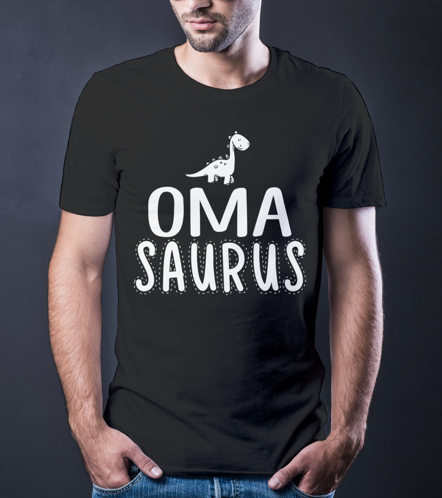 Oma Saurus Dinosaur Cute Family Grandma Gift T-Shirt