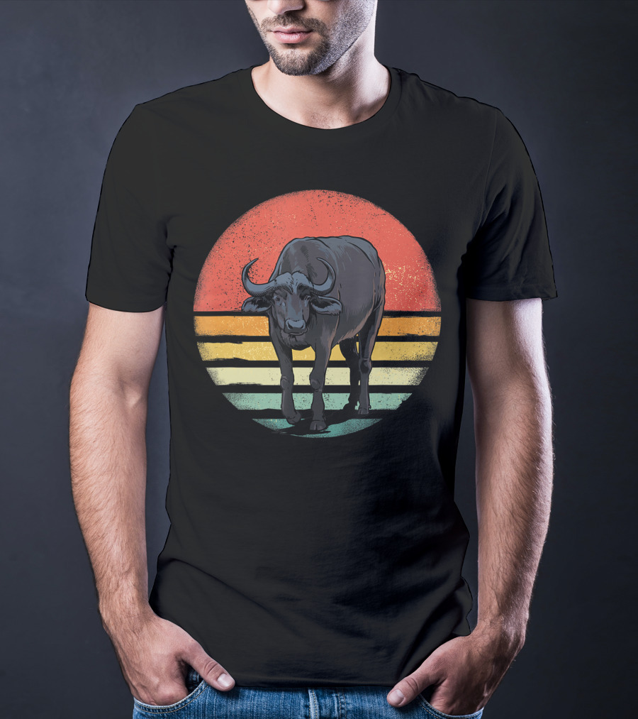 Retro Vintage Buffalo Nature Lover T-Shirt