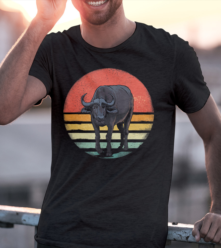 Retro Vintage Buffalo Nature Lover T-Shirt