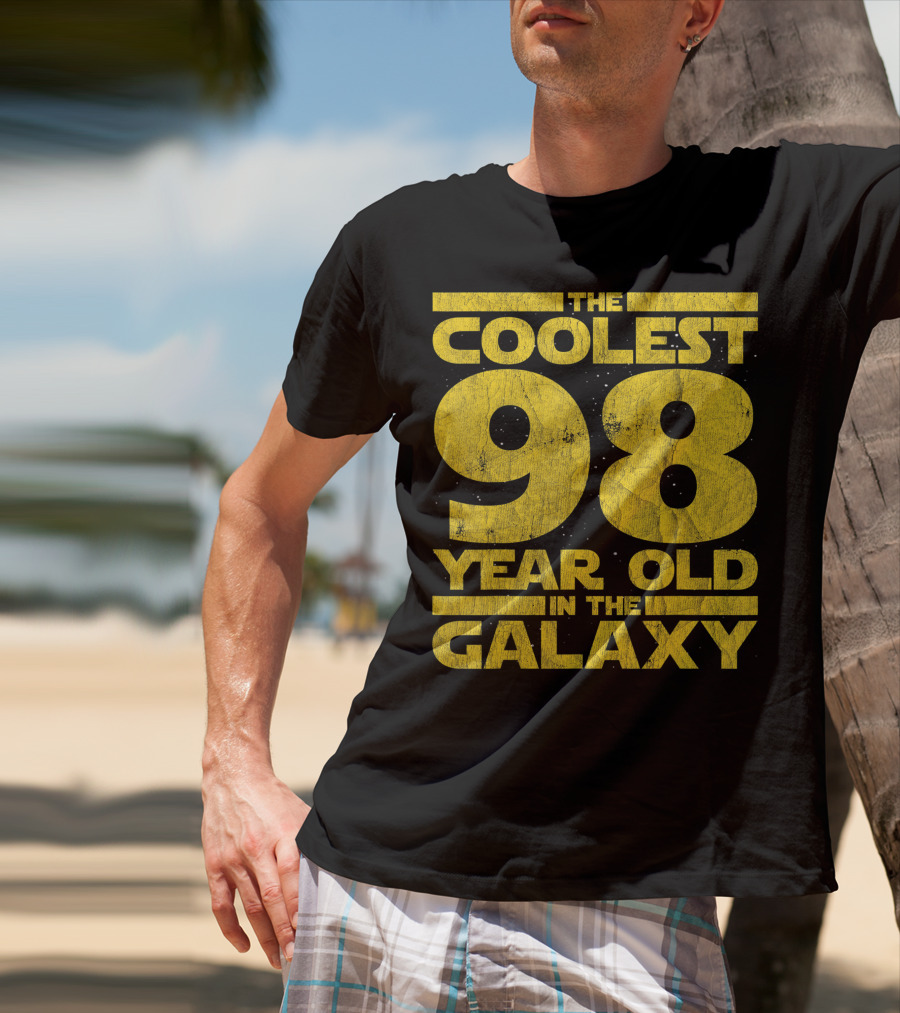 The Coolest 98 Year Old In The Galaxy Sci Fi 1923 Mens Womens Birthday T-Shirt