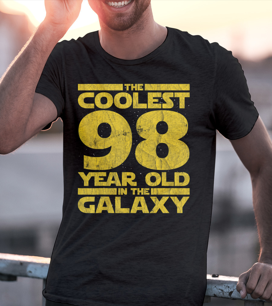 The Coolest 98 Year Old In The Galaxy Sci Fi 1923 Mens Womens Birthday T-Shirt