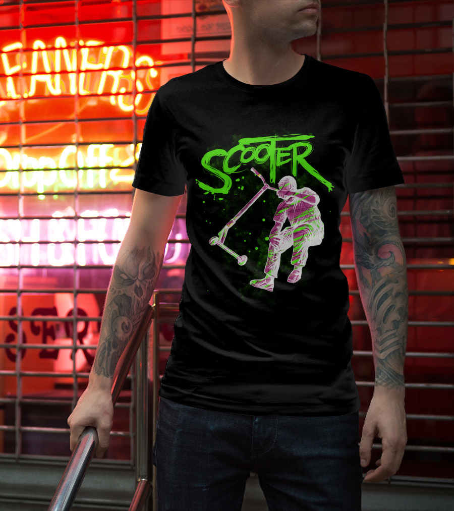 Scooter Neon Jump Action T-Shirt