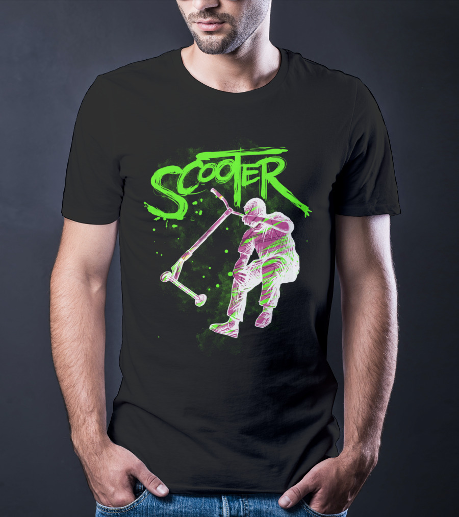 Scooter Neon Jump Action T-Shirt